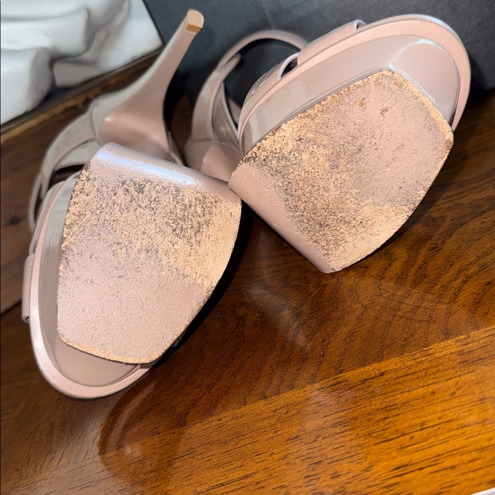 👠 Saint Laurent Tribute 105 Sandal “Rose Antique” Size 38 Preloved 👠 - Picture 10 of 13